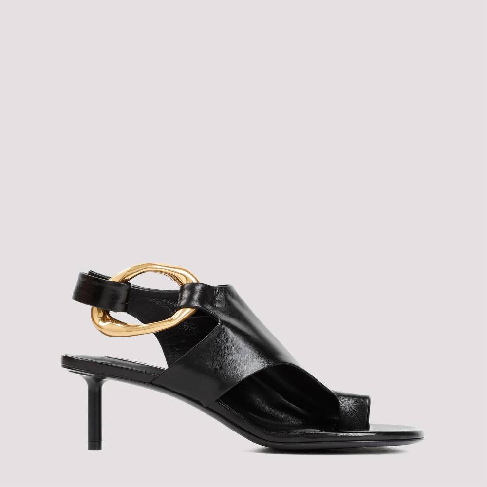 JIL SANDER  Décolleté Slingback In Pelle Nera Jil Sander Con Tacco 5cm