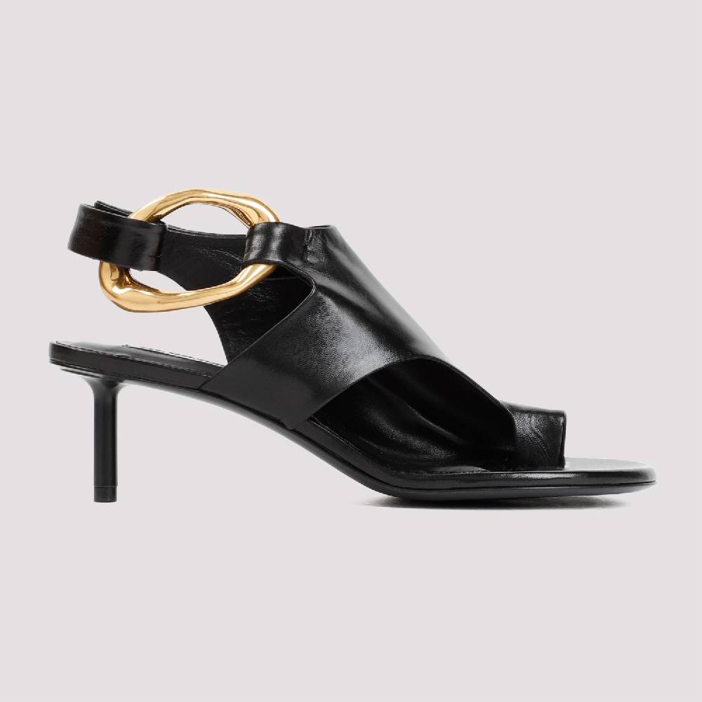 JIL SANDER  Décolleté Slingback In Pelle Nera Jil Sander Con Tacco 5cm