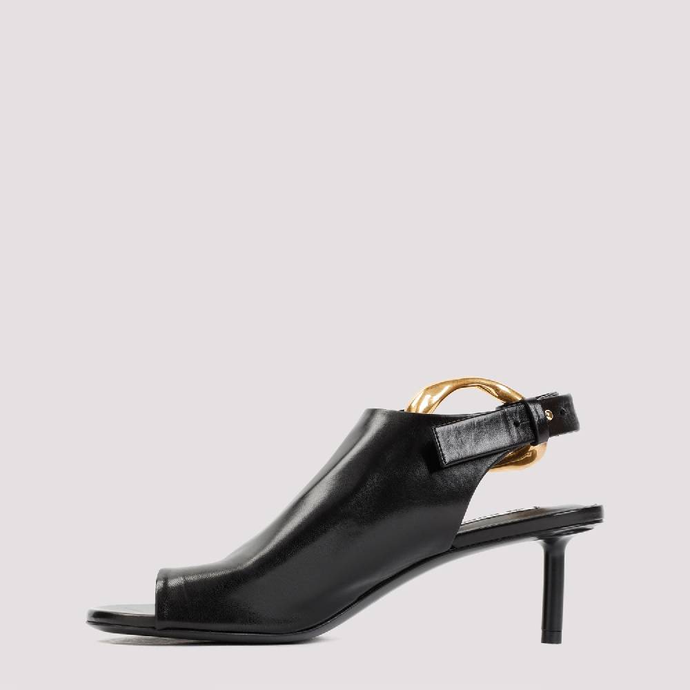 JIL SANDER  Décolleté Slingback In Pelle Nera Jil Sander Con Tacco 5cm