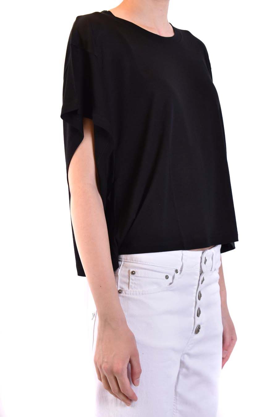 DONDUP  T-Shirt Donna In Cotone Nero DONDUP