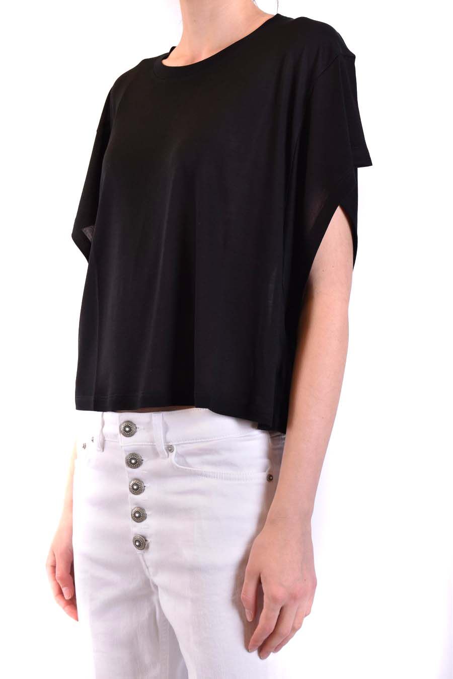DONDUP  T-Shirt Donna In Cotone Nero DONDUP
