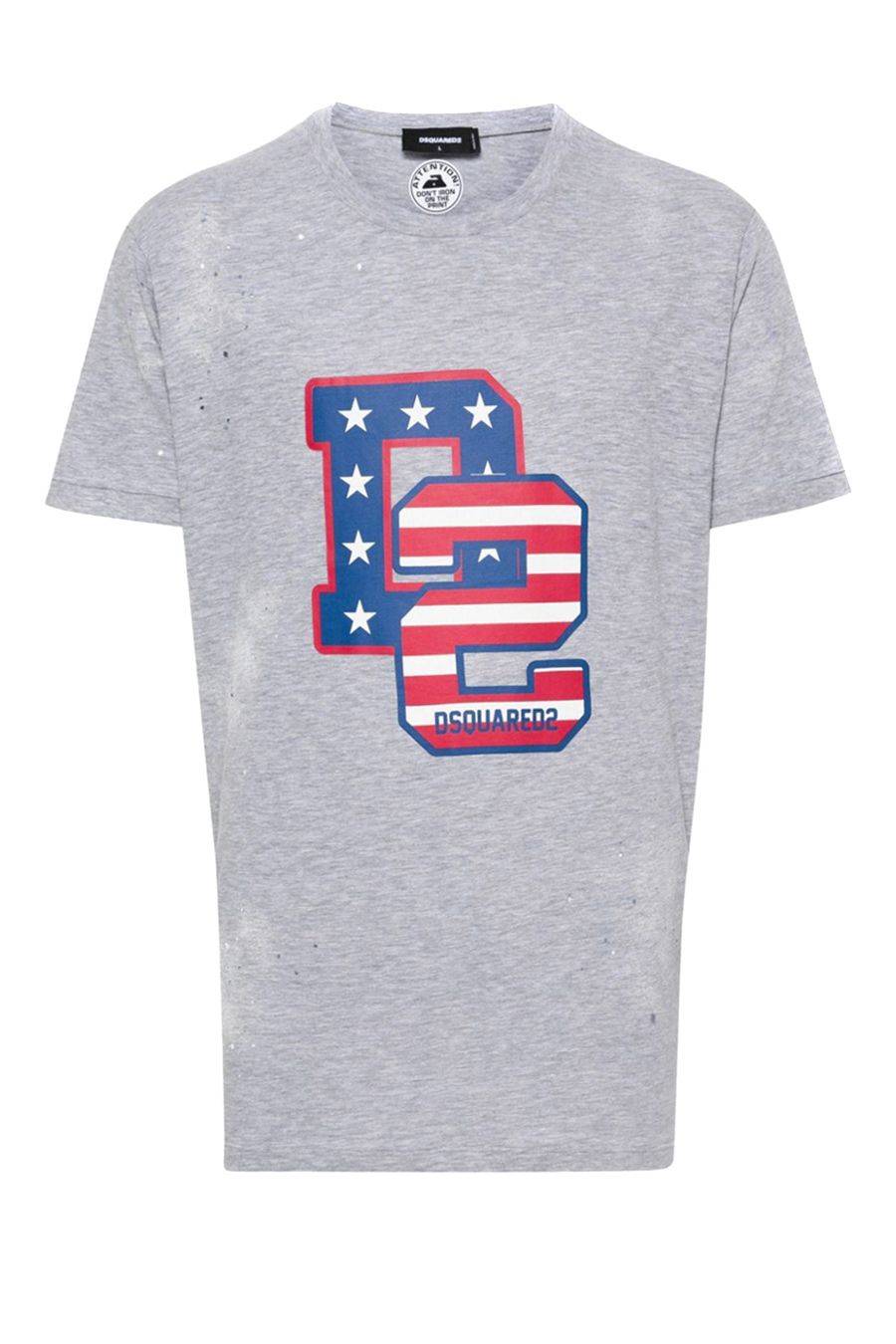 DSQUARED2  Polo Grigia in Cotone Uomo DSQUARED2