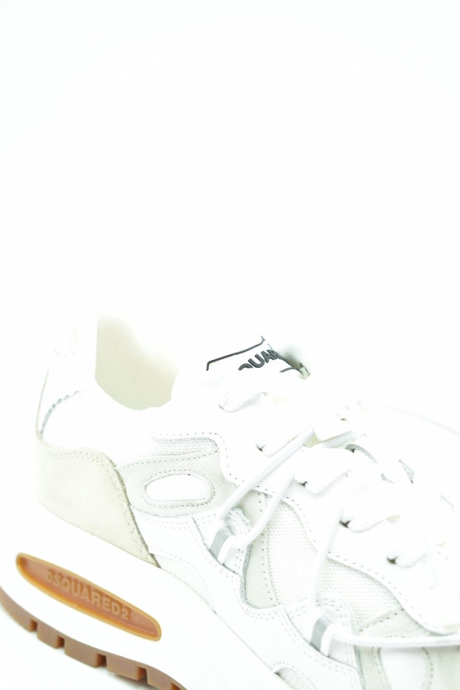 DSQUARED2  Sneakers Donna DSQUARED2 In Pelle Bianca