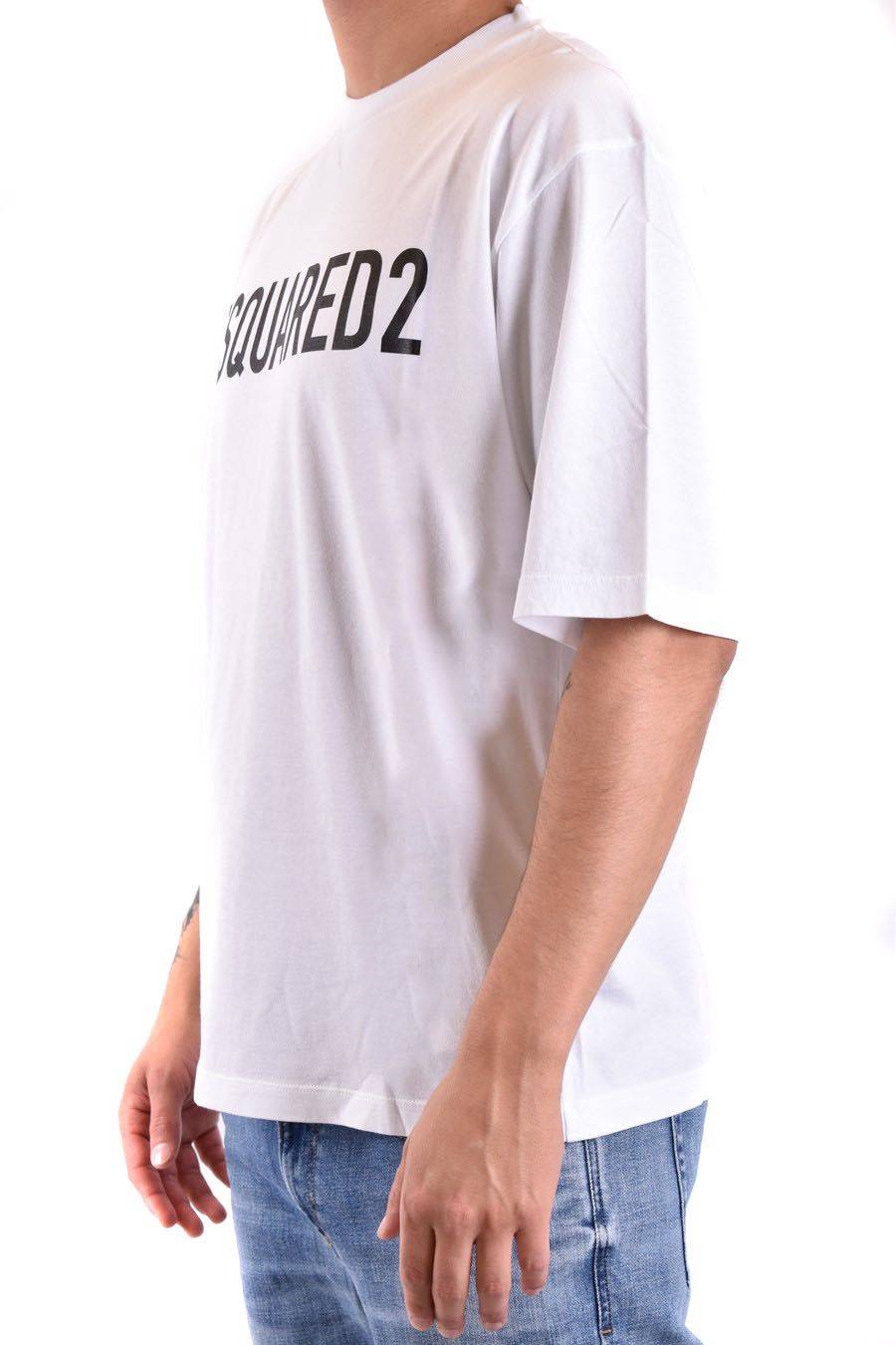 DSQUARED2  T-Shirt Uomo DSQUARED2 Cotone Bianco
