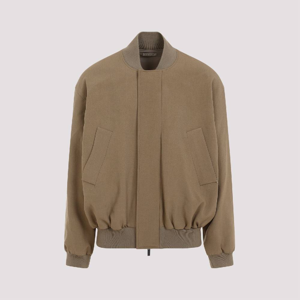 FEAR OF GOD  Bomber Uomo Lana Marrone Fear Of God