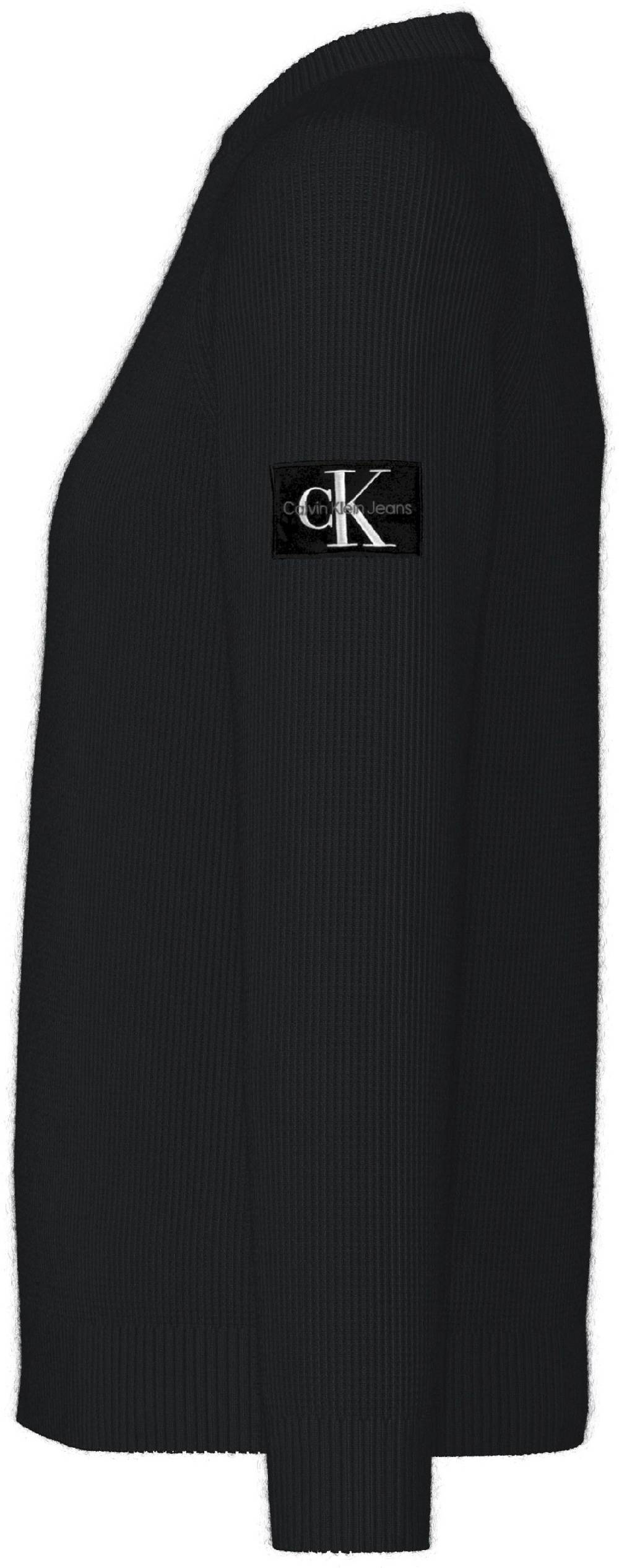 CALVIN KLEIN  Felpa Calvin Klein Nera In Cotone Uomo