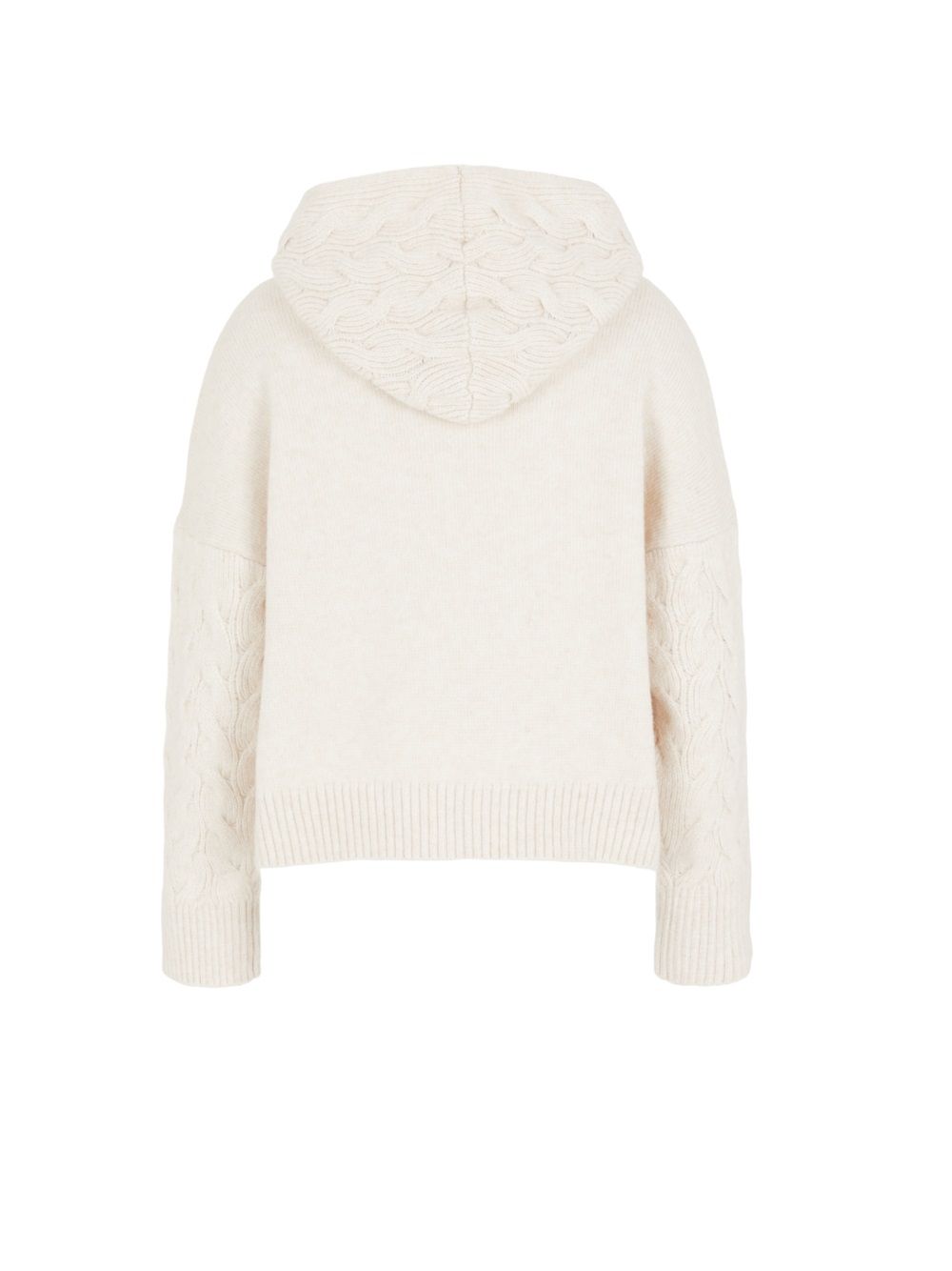 ARMANI EXCHANGE  Felpa Con Cappuccio Beige E Treccia Armani Exchange