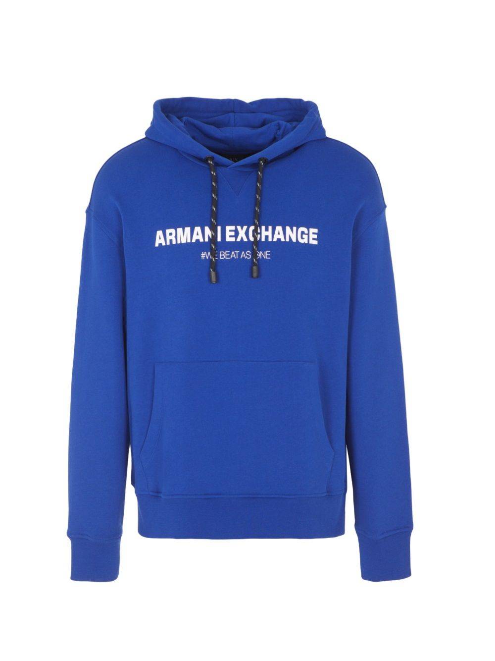 ARMANI EXCHANGE  Felpa con Cappuccio Blu Armani Exchange per Uomo - Misto Cotone