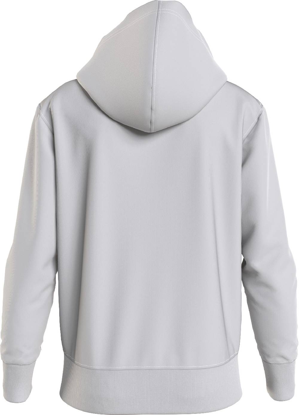 CALVIN KLEIN  Felpa Con Cappuccio Grigia Calvin Klein In Cotone Uomo