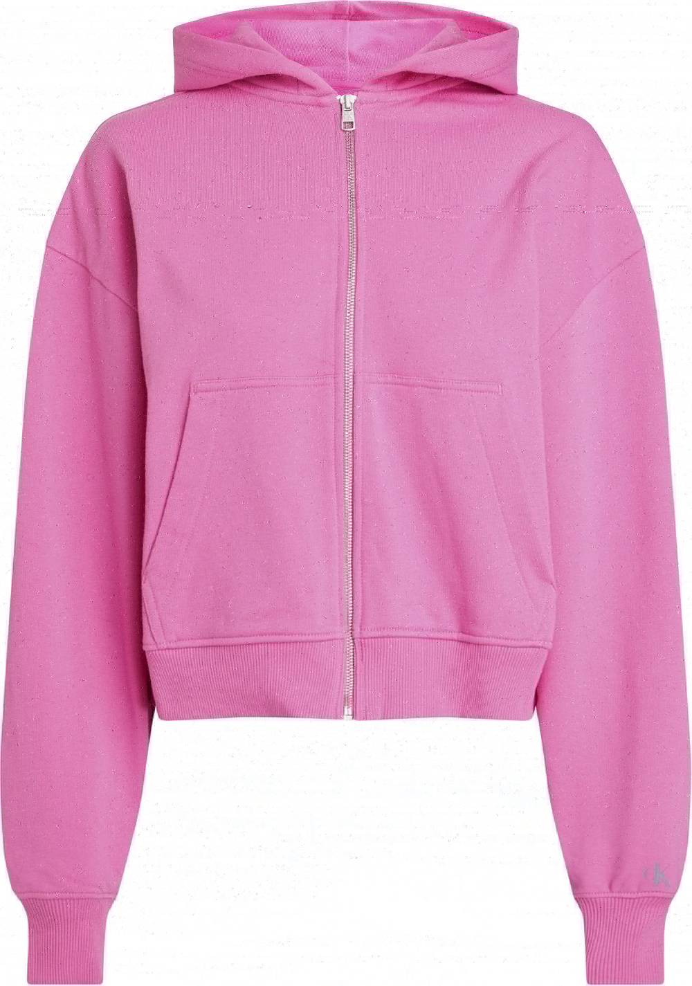CALVIN KLEIN  Felpa con Cappuccio in Cotone Fucsia Calvin Klein - Abbigliamento Donna