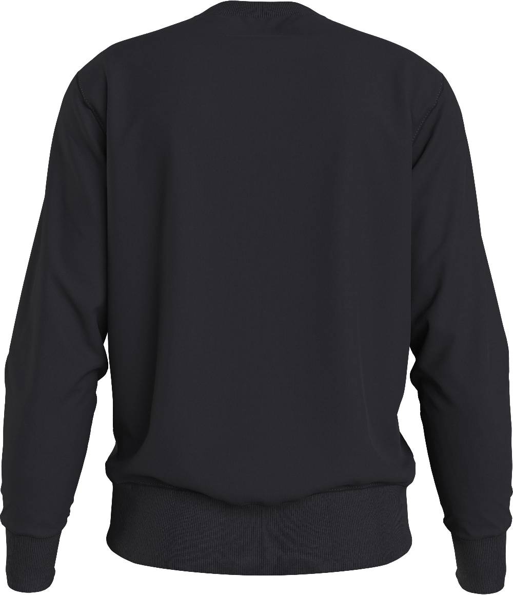 CALVIN KLEIN  Felpa Con Cappuccio Nera Da Uomo Calvin Klein Cotone SS24