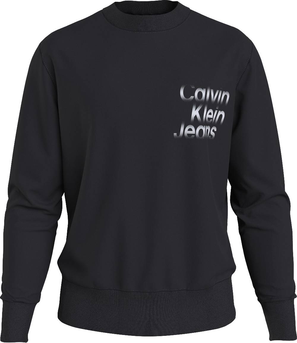 CALVIN KLEIN  Felpa con Cappuccio Nera da Uomo Calvin Klein Cotone SS24