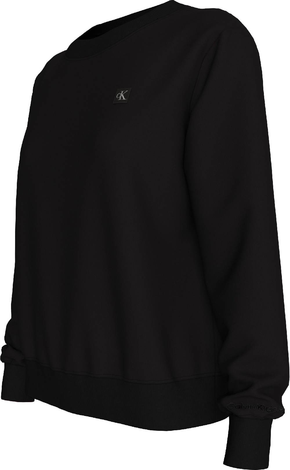 CALVIN KLEIN  Felpa Da Donna Nera In Cotone Misto Calvin Klein