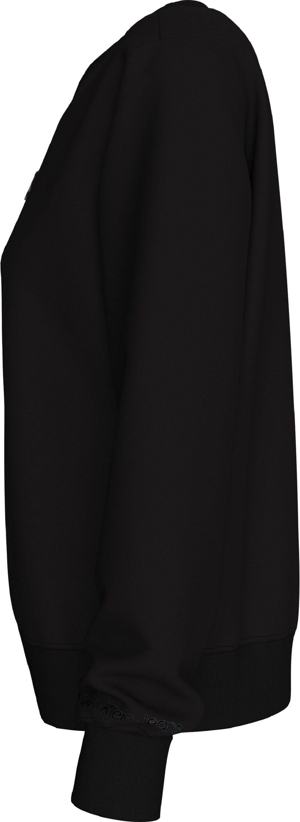 CALVIN KLEIN  Felpa Da Donna Nera In Cotone Misto Calvin Klein