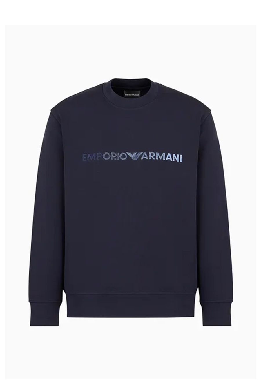 EMPORIO ARMANI  Felpa da Uomo Emporio Armani in Cotone Misto Azzurro Cielo