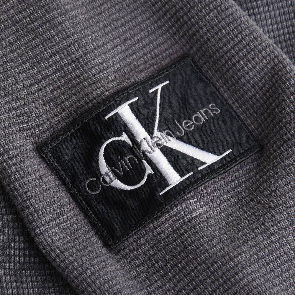 CALVIN KLEIN  Felpa Grigia Uomo Calvin Klein In Cotone