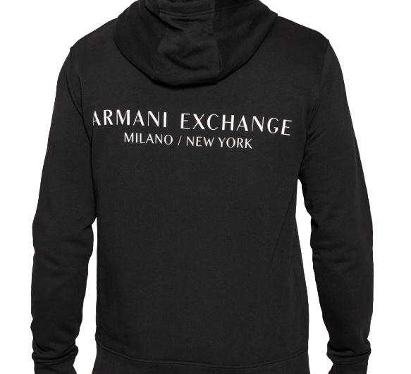 ARMANI EXCHANGE  Felpa Nera In Cotone Misto Armani Exchange Uomo