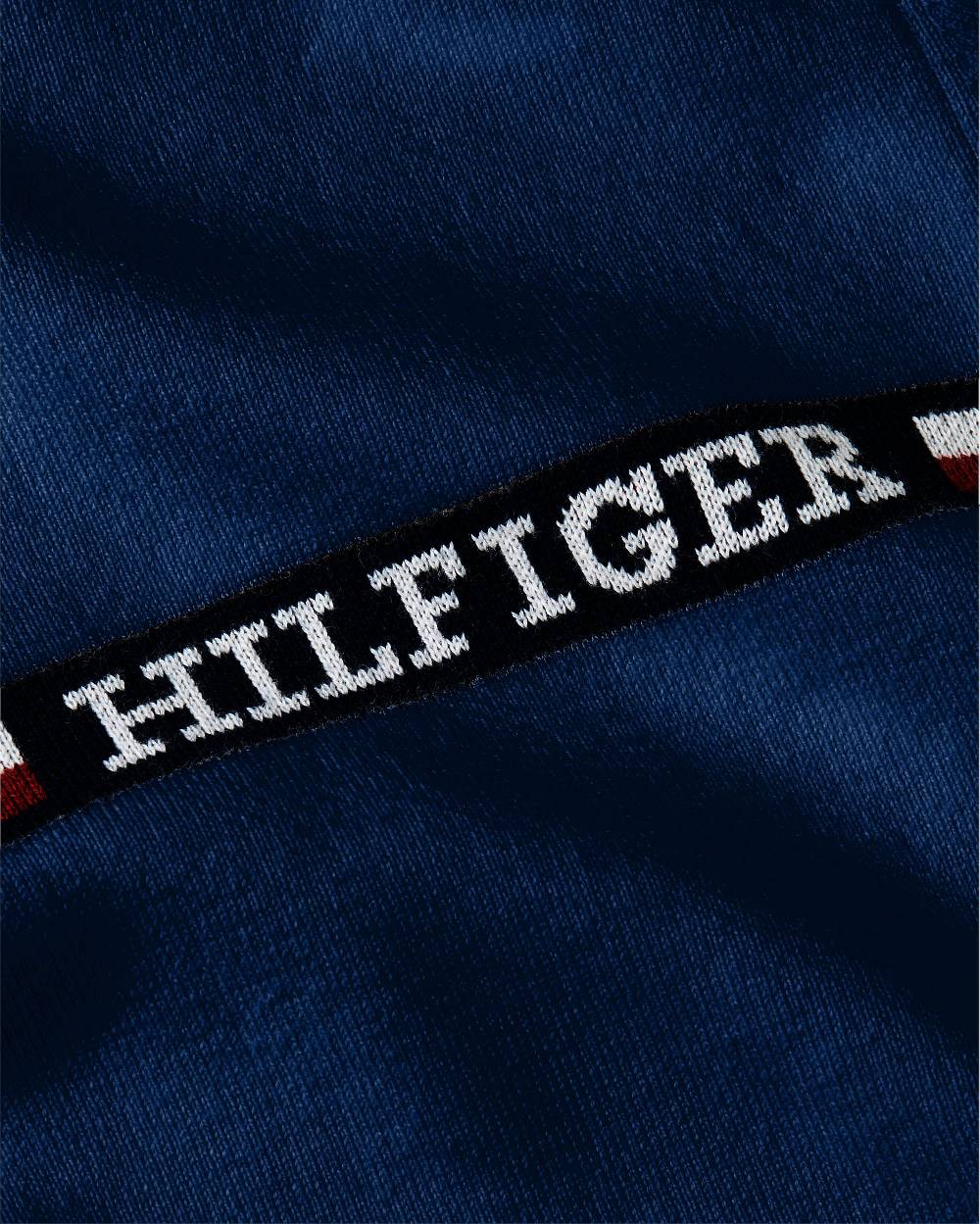 TOMMY HILFIGER  Felpa Pullover Blu In Cotone Misto Tommy Hilfiger Uomo
