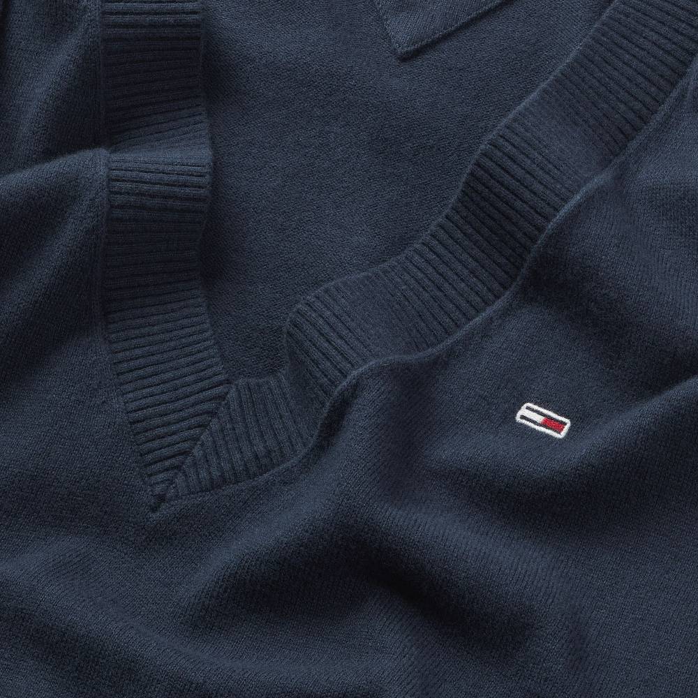 TOMMY JEANS  Felpa Slim Fit Blu Da Donna Tommy Jeans