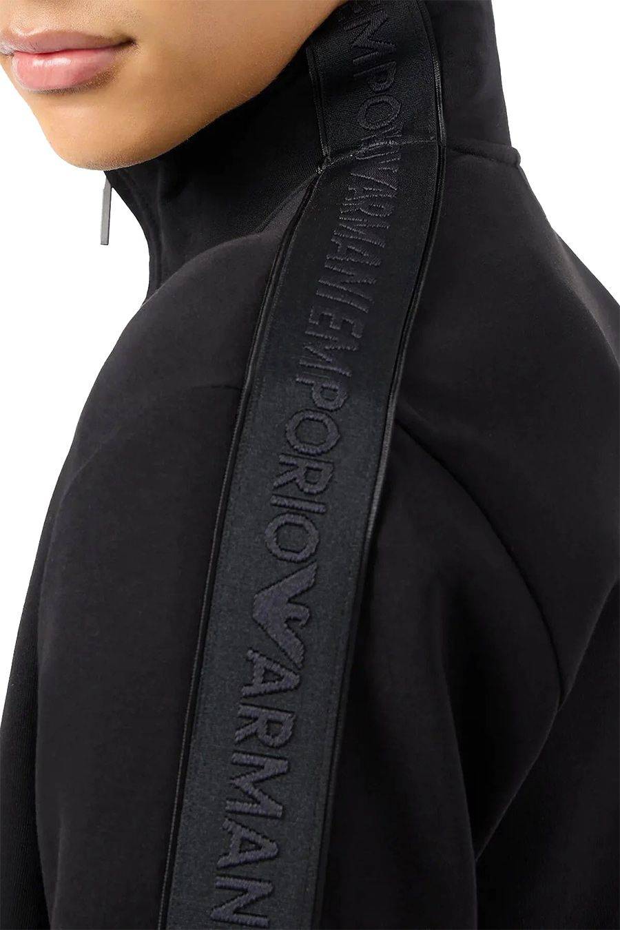 EMPORIO ARMANI  Felpa Uomo Emporio Armani Cotone Misto Nero 3D1M69 1JHSZ0999