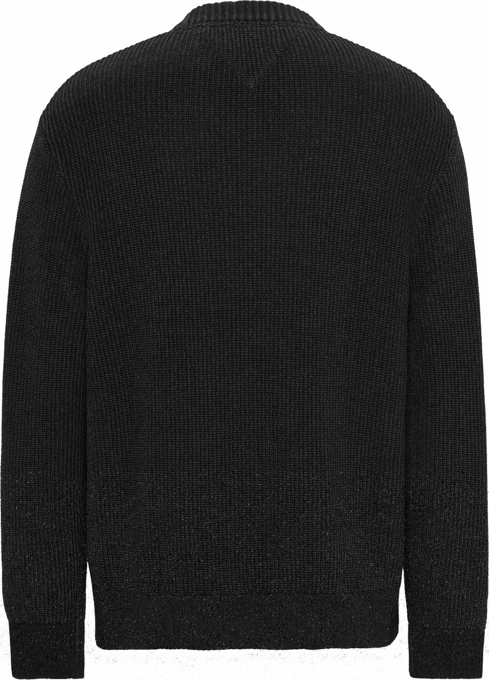 TOMMY JEANS  Felpa Uomo In Cotone Biologico Nera Tommy Jeans
