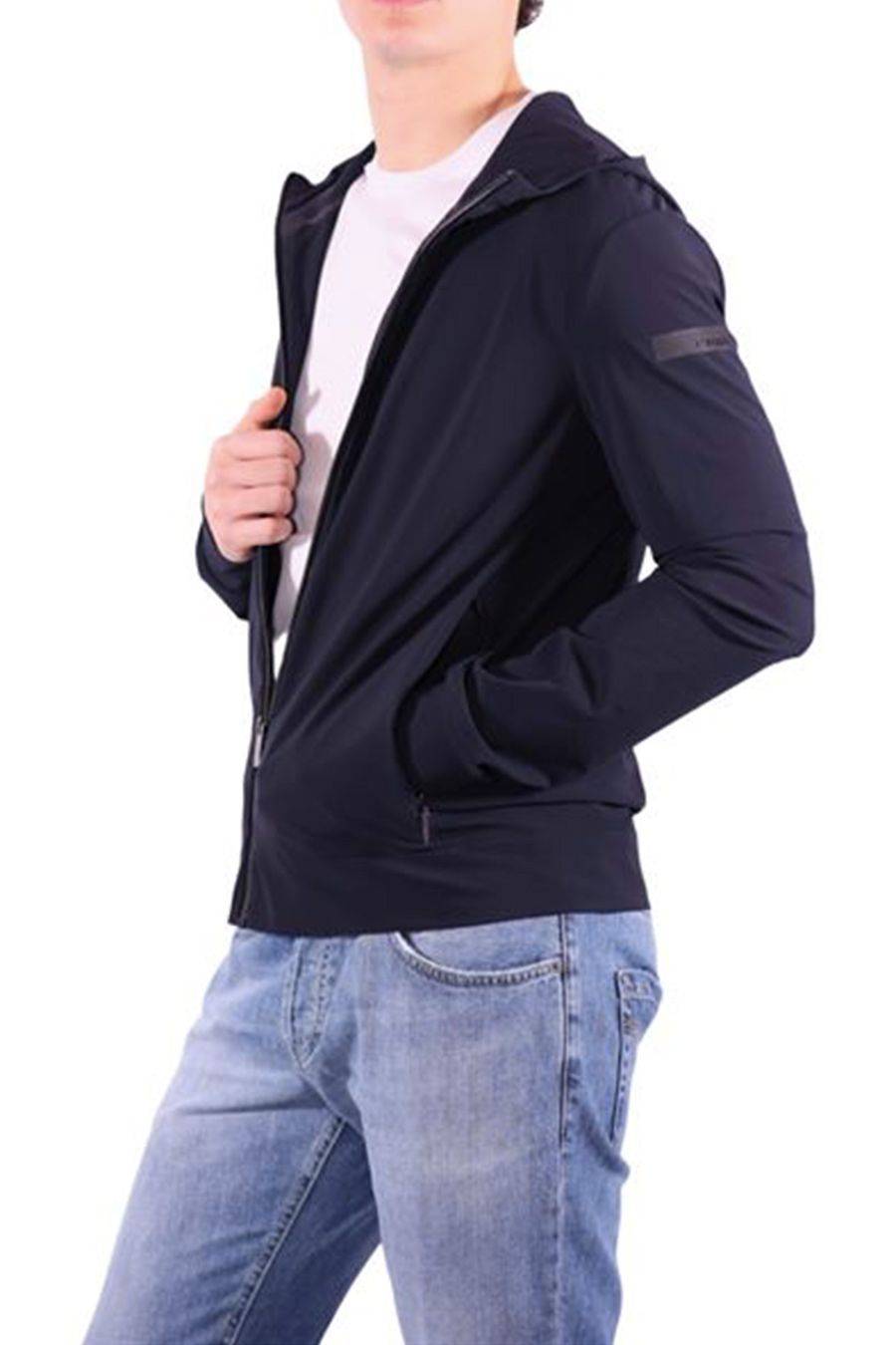 RRD - ROBERTO RICCI DESIGNS  Felpa Uomo RRD Nera In Tessuto Tecnico