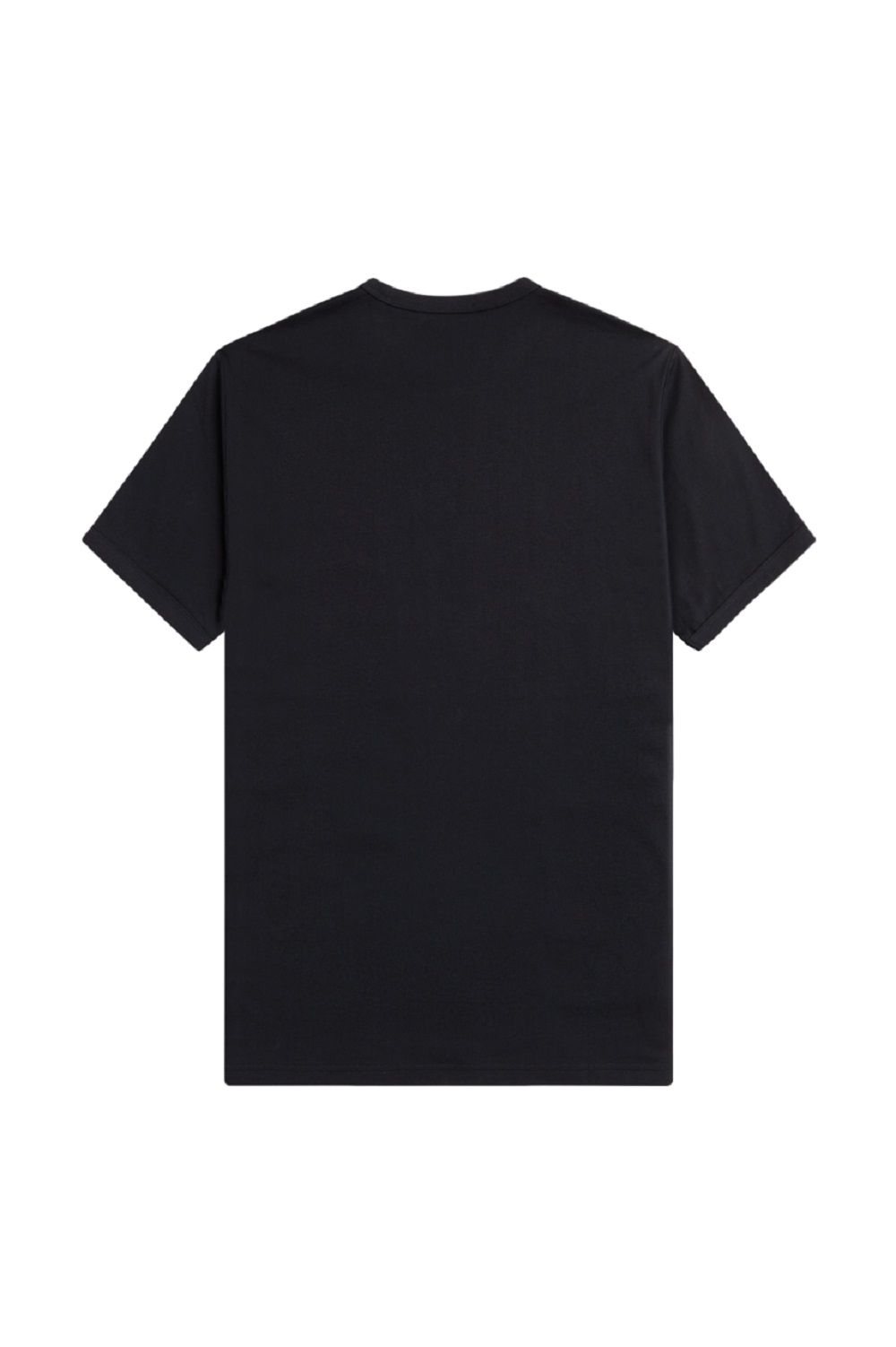 FRED PERRY  T-Shirt Cotone Nero Uomo Fred Perry
