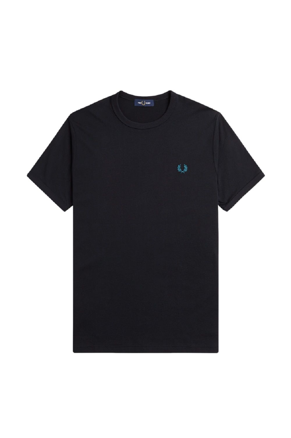 FRED PERRY  T-Shirt Cotone Nero Uomo Fred Perry