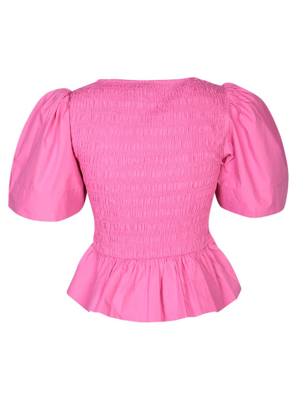 GANNI  T-Shirt Da Donna Rosa In Cotone GANNI