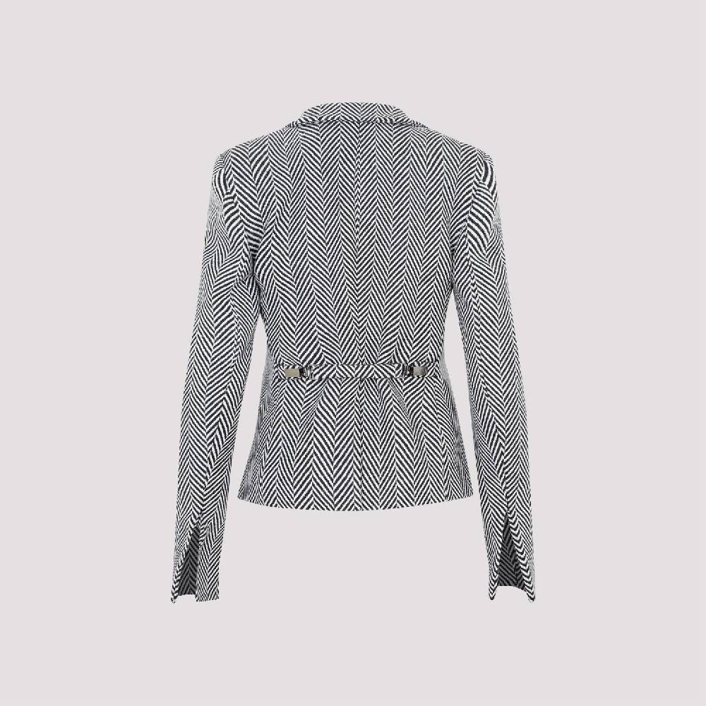 TOM FORD  Giacca Acetato Chevron Nera Tom Ford - Doppiopetto Donna