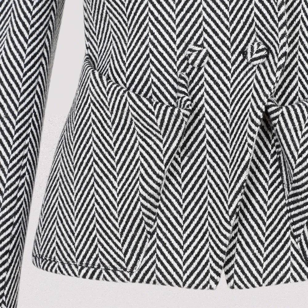 TOM FORD  Giacca Acetato Chevron Nera Tom Ford - Doppiopetto Donna