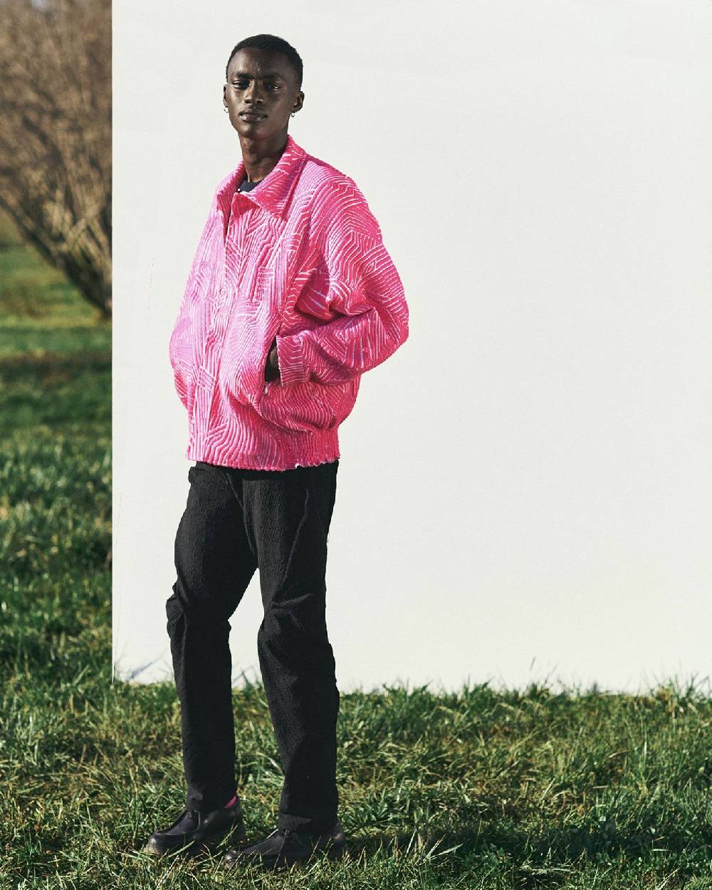 TAKATURNA  Giacca Cinetica Unisex Rosa Impetuoso & Bianco Di TAKATURNA