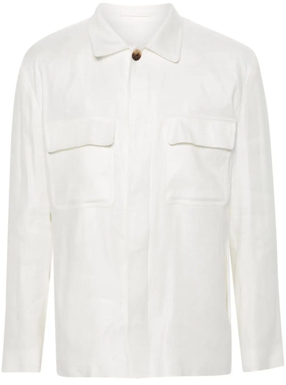 LARDINI  Giacca da Uomo Lardini in Misto Lino Bianca