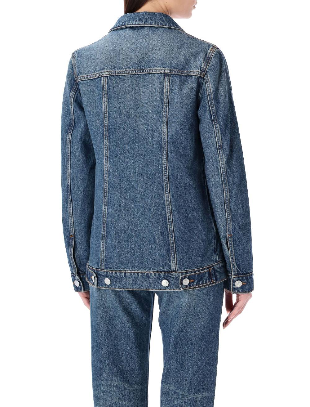 COPERNI  Giacca Di Jeans Azzurra Da Donna Sartoriale Coperni