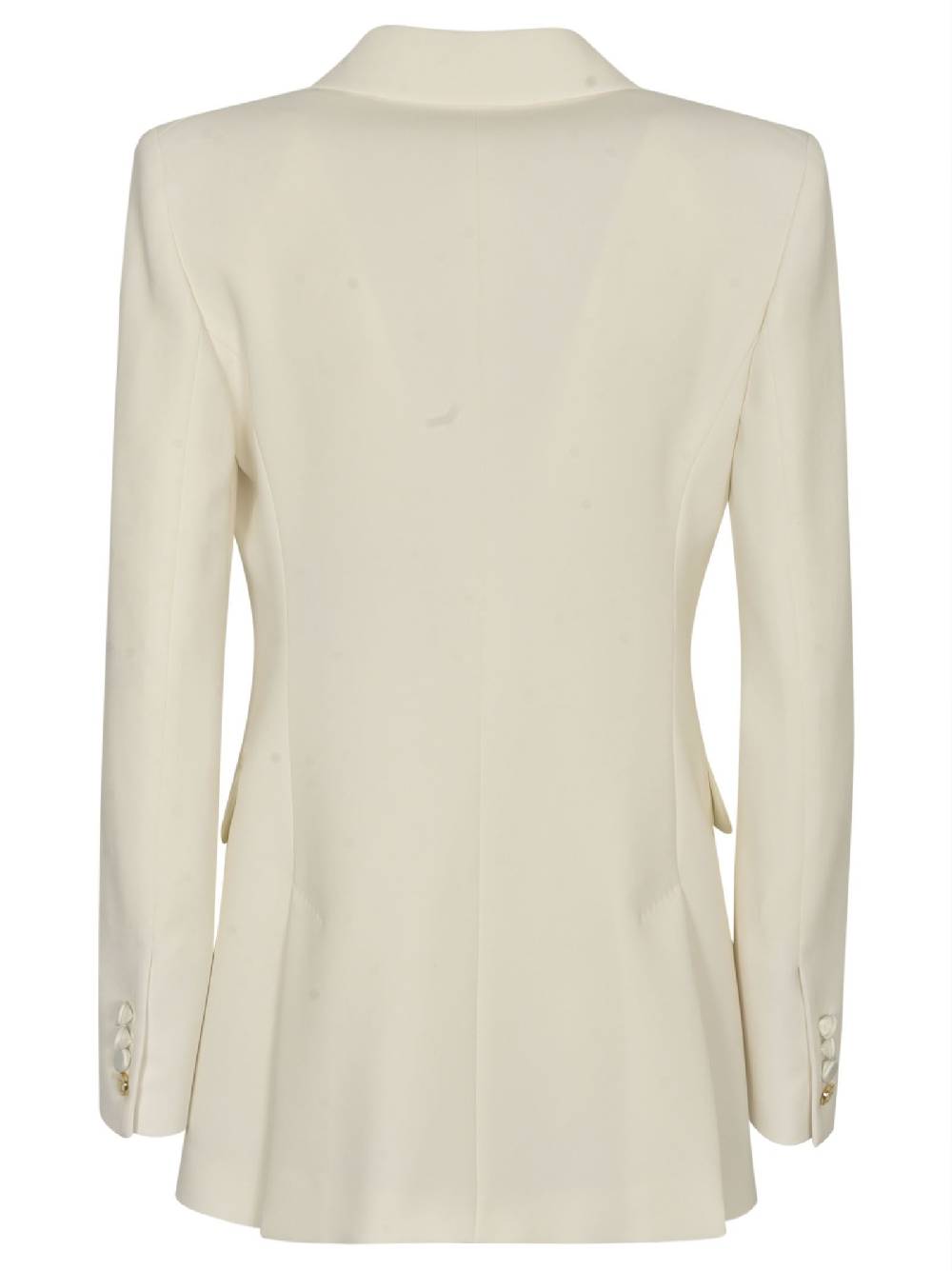 MAX MARA PIANOFORTE  Giacca In Crepe Satin Bianco Max Mara Pianoforte