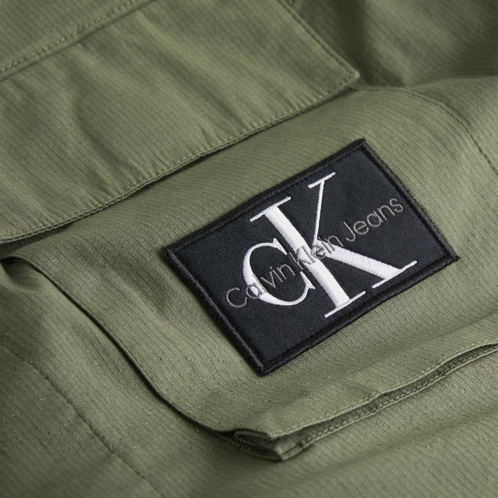 CALVIN KLEIN  Giacca Verde In Cotone Stretch Uomo Calvin Klein