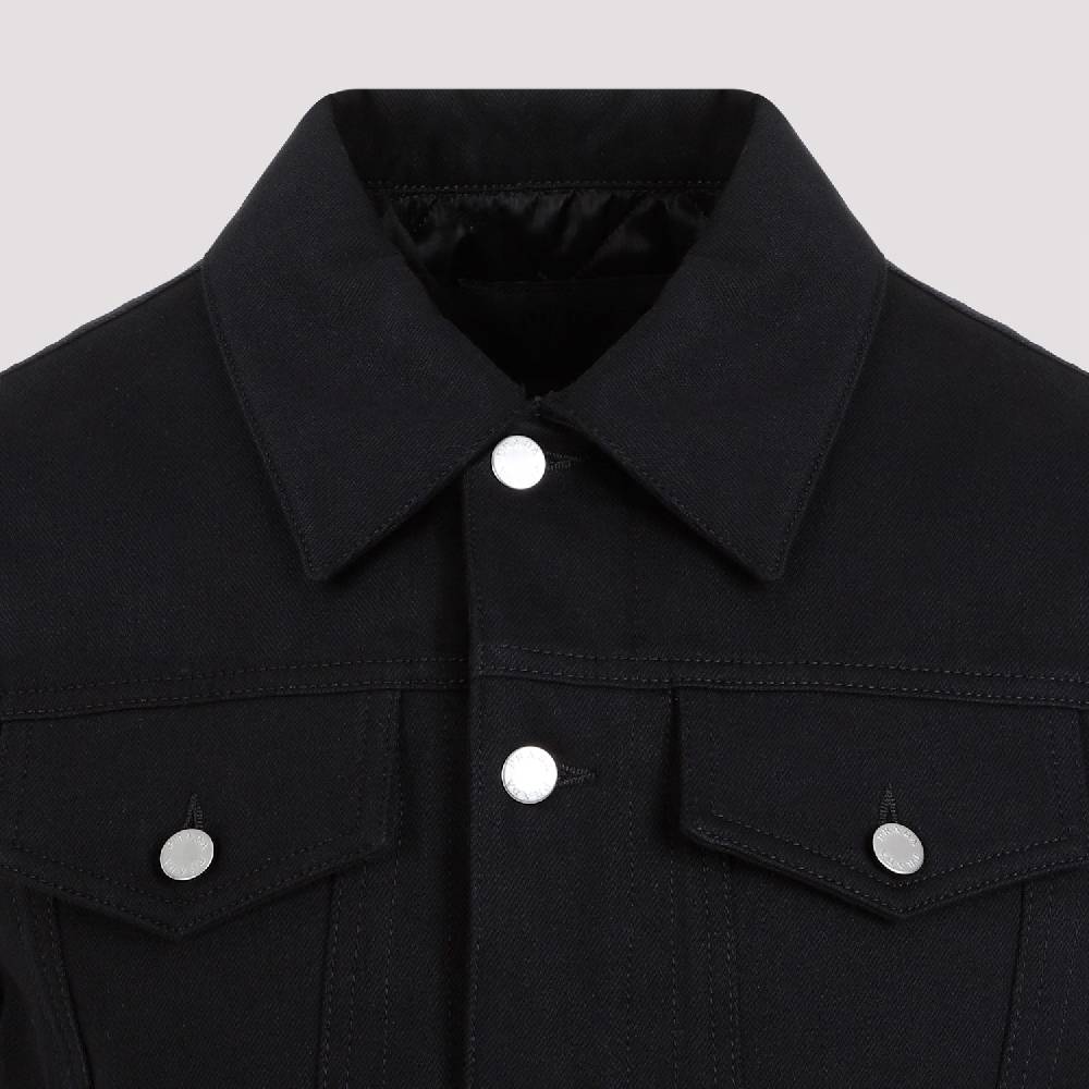 PRADA  Gilet Di Jeans Nero In Cotone PRADA - Panciotto Senza Maniche Uomo