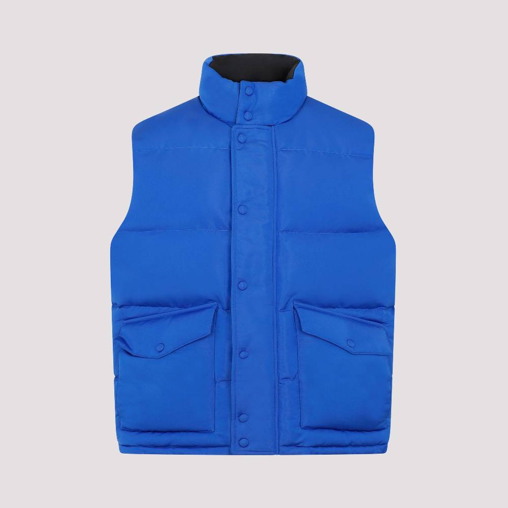 ALEXANDER MCQUEEN  Gilet Imbottito Ultramarino Alexander McQueen - Giacca Blu In Poliestere Uomo