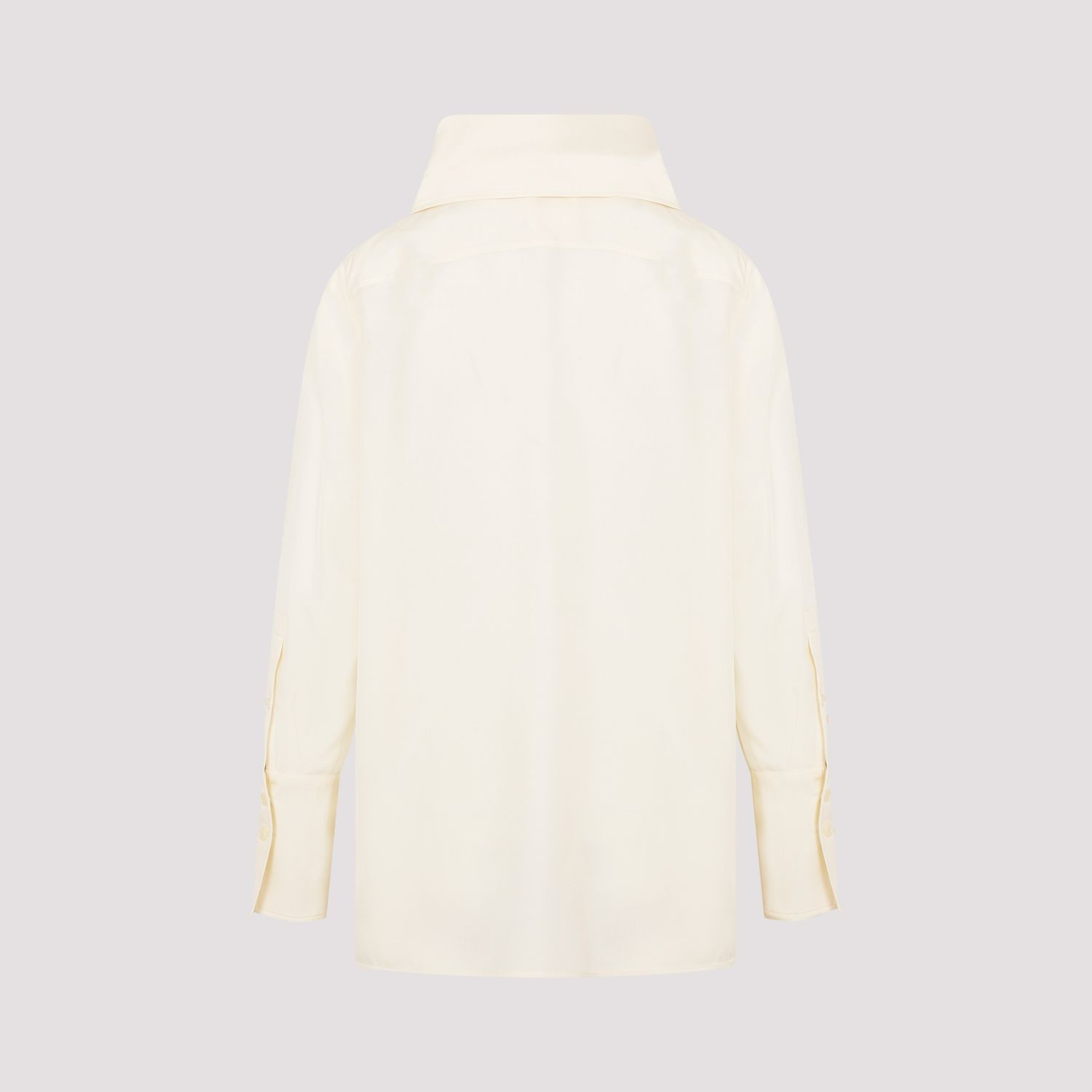 GIVENCHY  Blusa Givenchy In Seta Bianca Con Fiocco