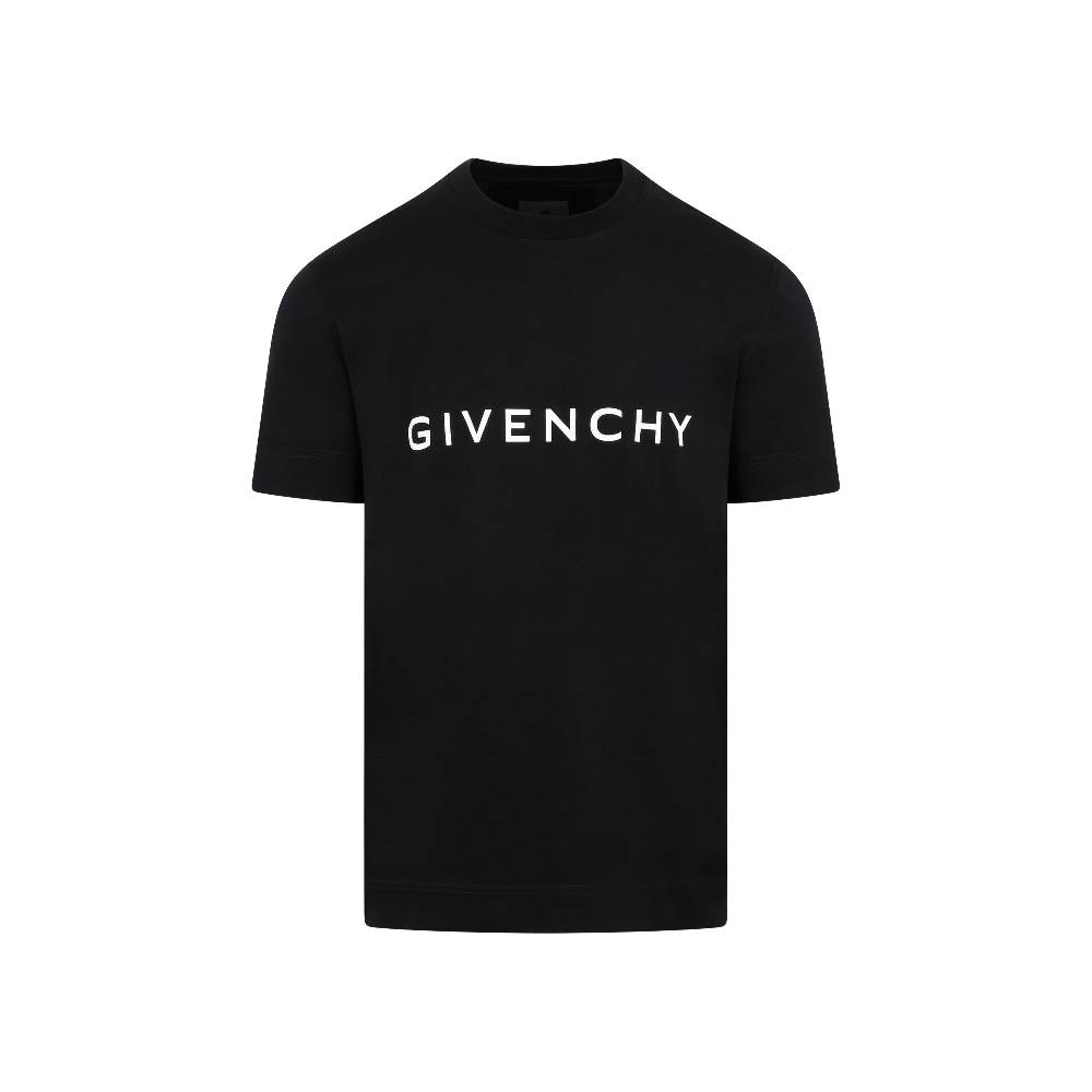 GIVENCHY  T-Shirt Logo Cotone Nero Givenchy Uomo