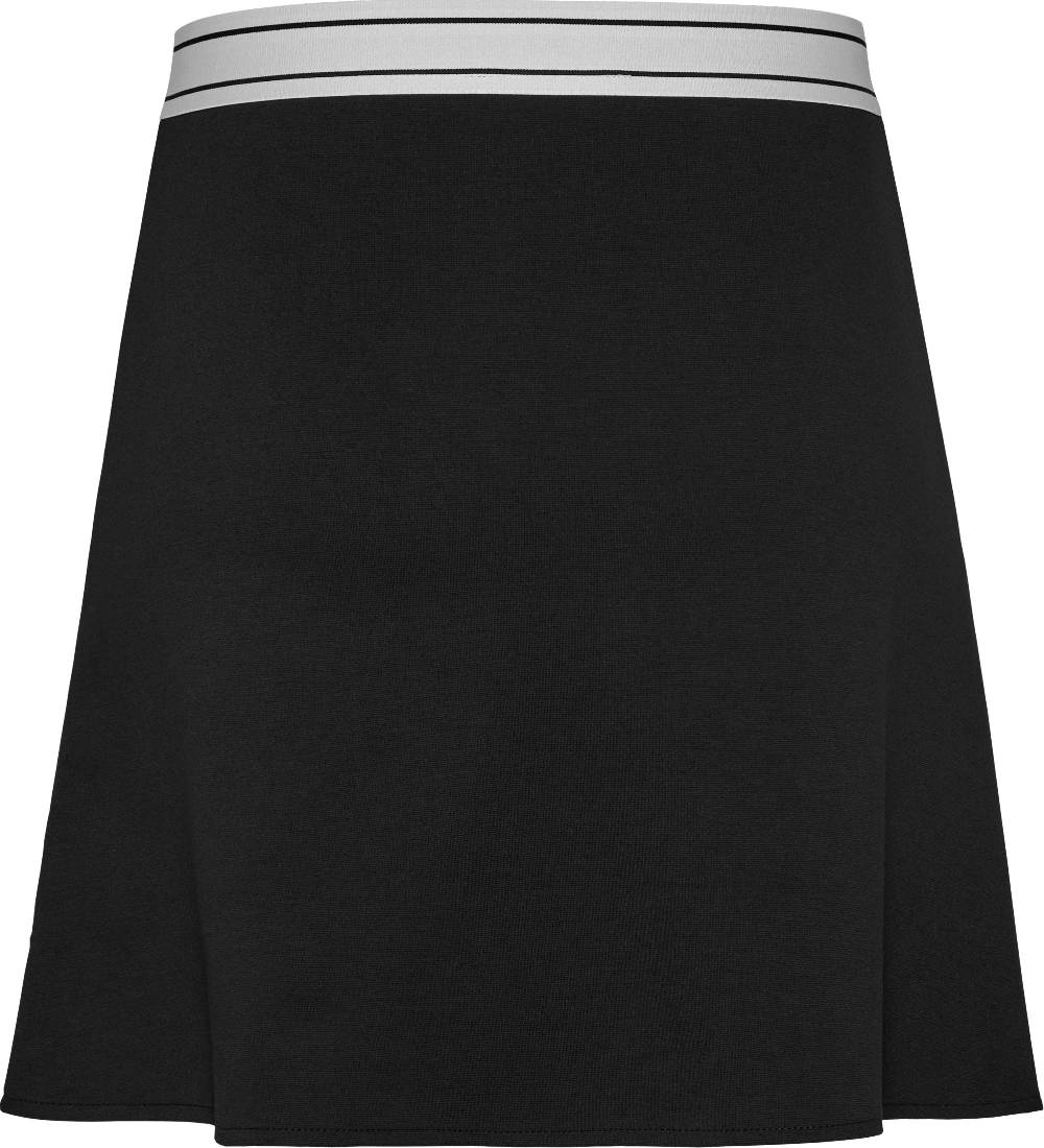 TOMMY JEANS  Gonna Nera Tommy Jeans - Tessuto Elasticizzato Viscosa Donna