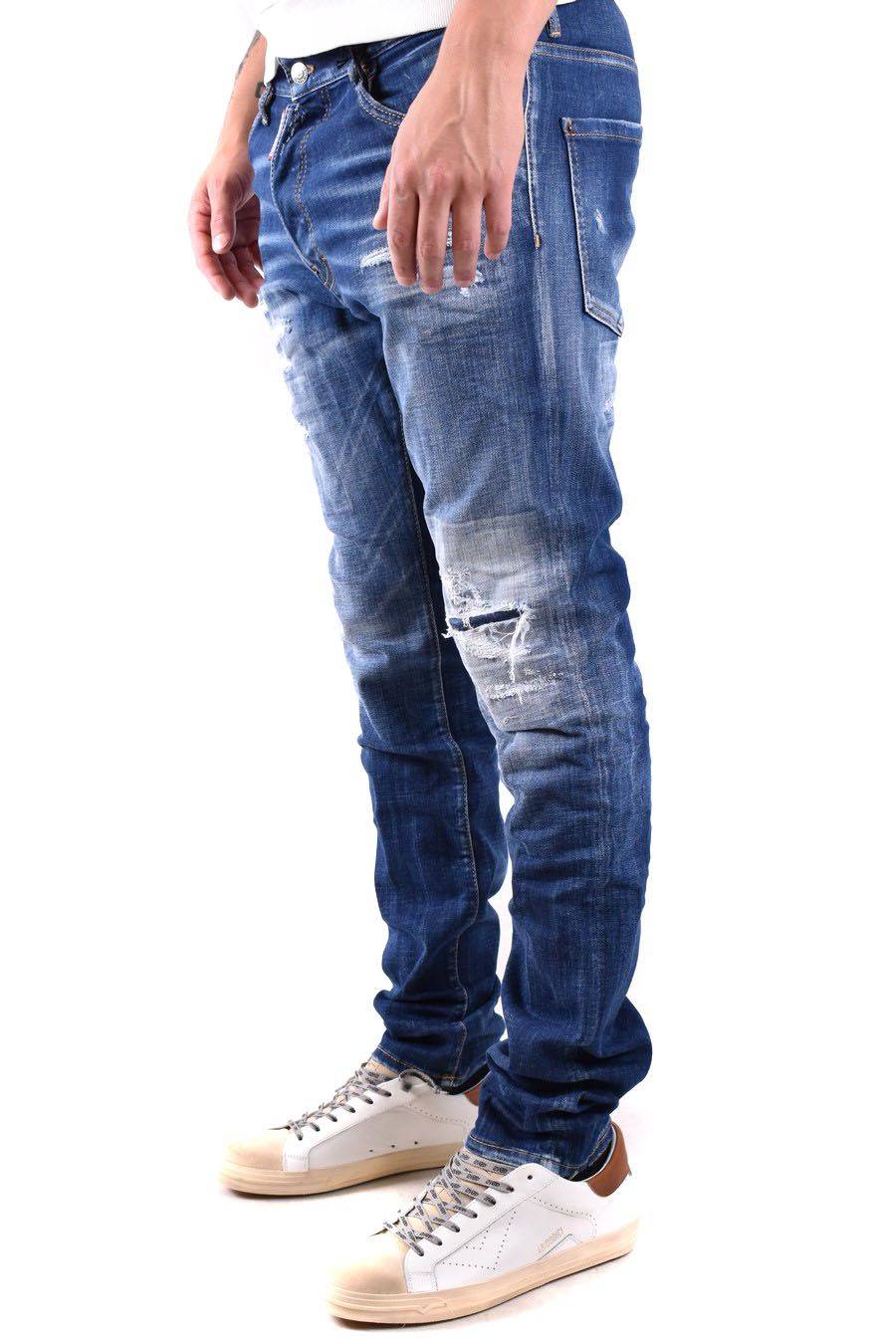 DSQUARED2  Jeans Blu Elasticizzati Uomo DSQUARED2 S71LB1365