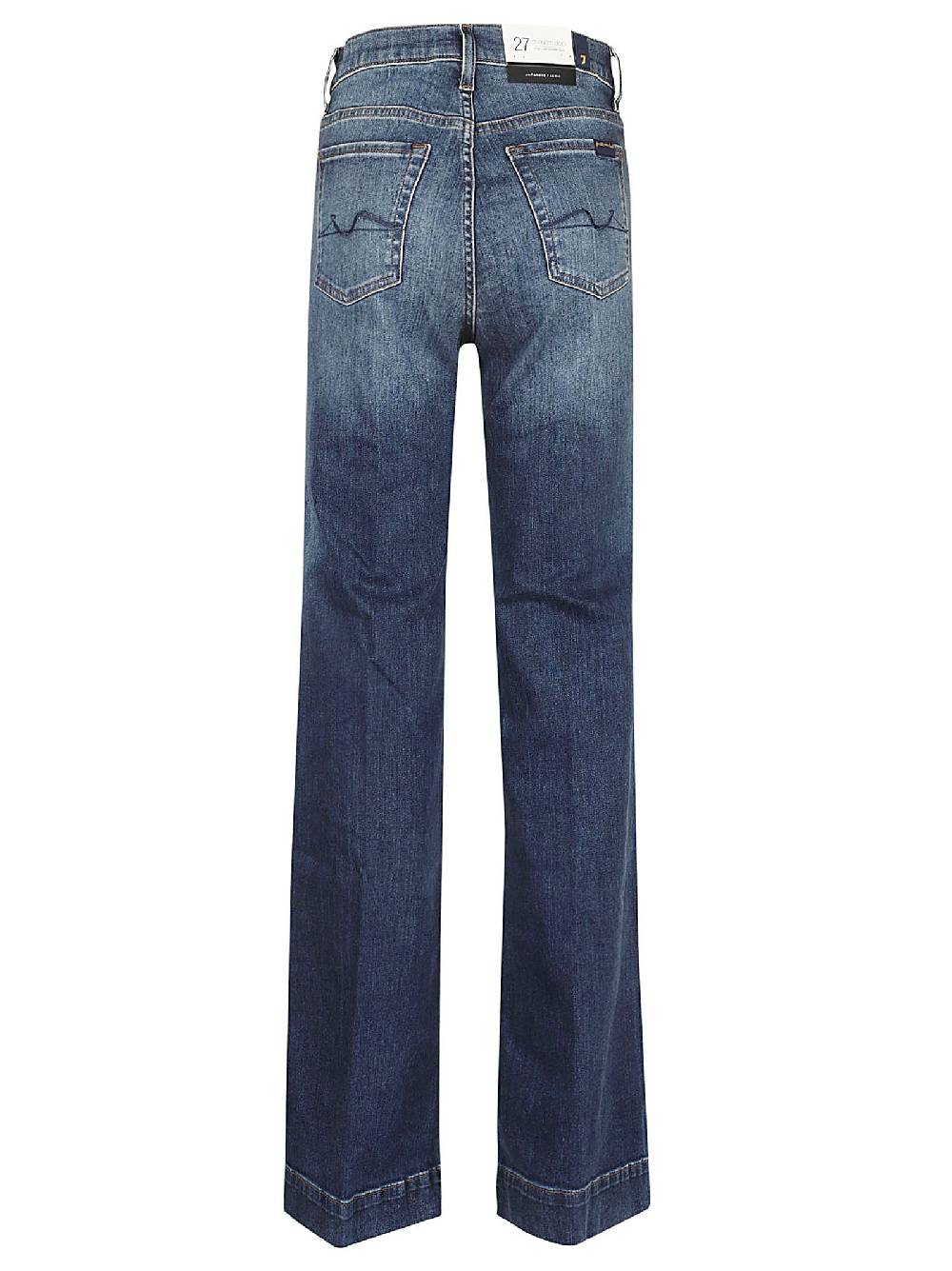 7 FOR ALL MANKIND  Jeans Di Cotone Blu Da Donna 7 For All Mankind