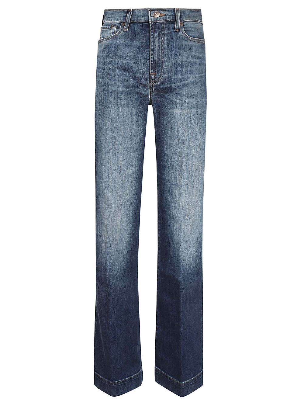 7 FOR ALL MANKIND  Jeans di Cotone Blu da Donna 7 For All Mankind
