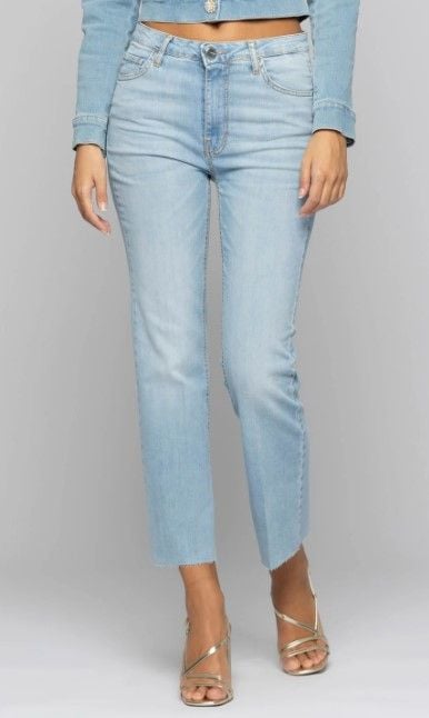 KOCCA  Jeans Donna Blu A Gamba Dritta In Cotone Elasticizzato KOCCA