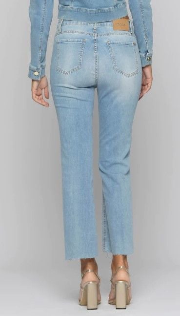 KOCCA  Jeans Donna Blu A Gamba Dritta In Cotone Elasticizzato KOCCA