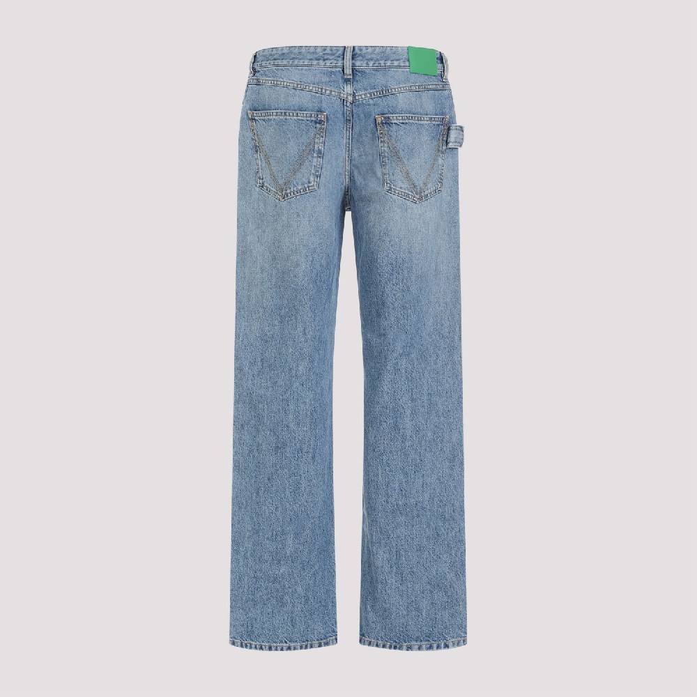 BOTTEGA VENETA  Jeans Dritti In Cotone Blu Medio Uomo Bottega Veneta
