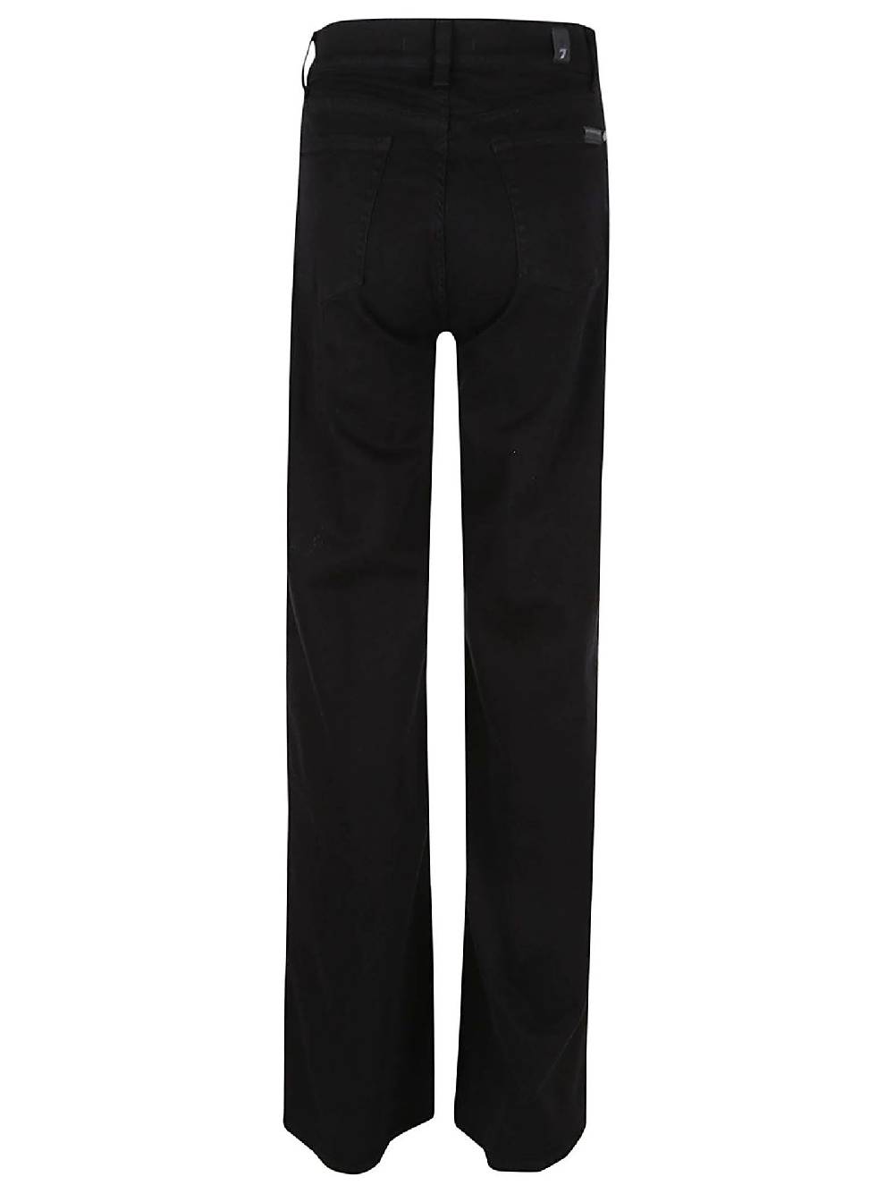 7 FOR ALL MANKIND  Jeans Neri Svasati A Vita Alta - Misto Cotone 7 For All Mankind