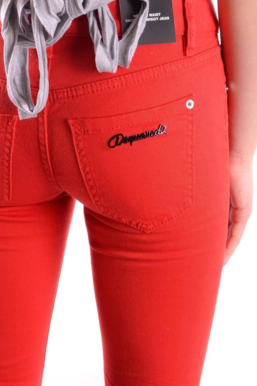 DSQUARED2  Jeans Rossi Skinny DSQUARED2 Da Donna - Elasticizzati Comodi