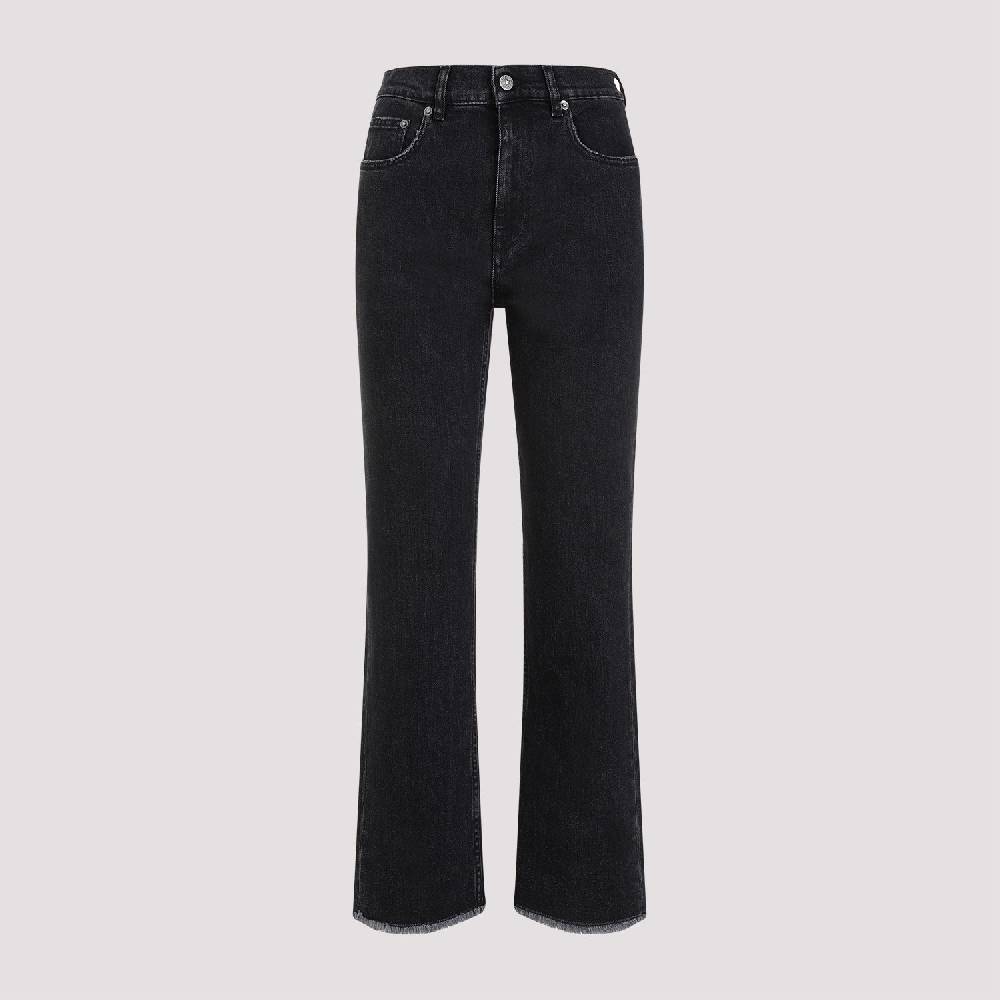 GOLDEN GOOSE  Jeans Svasati Cropped Cotone Nero Golden Goose
